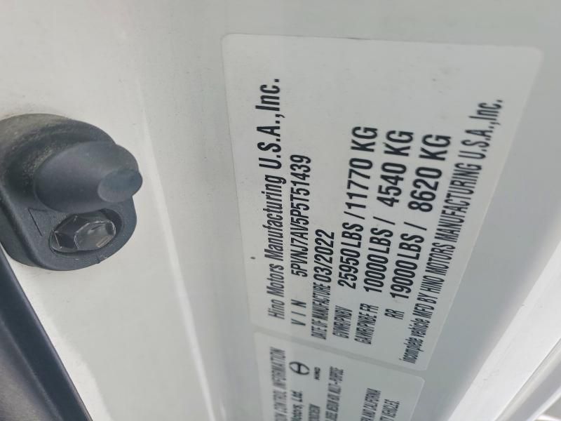 2023 Hino L6 Refrigerated box Truck