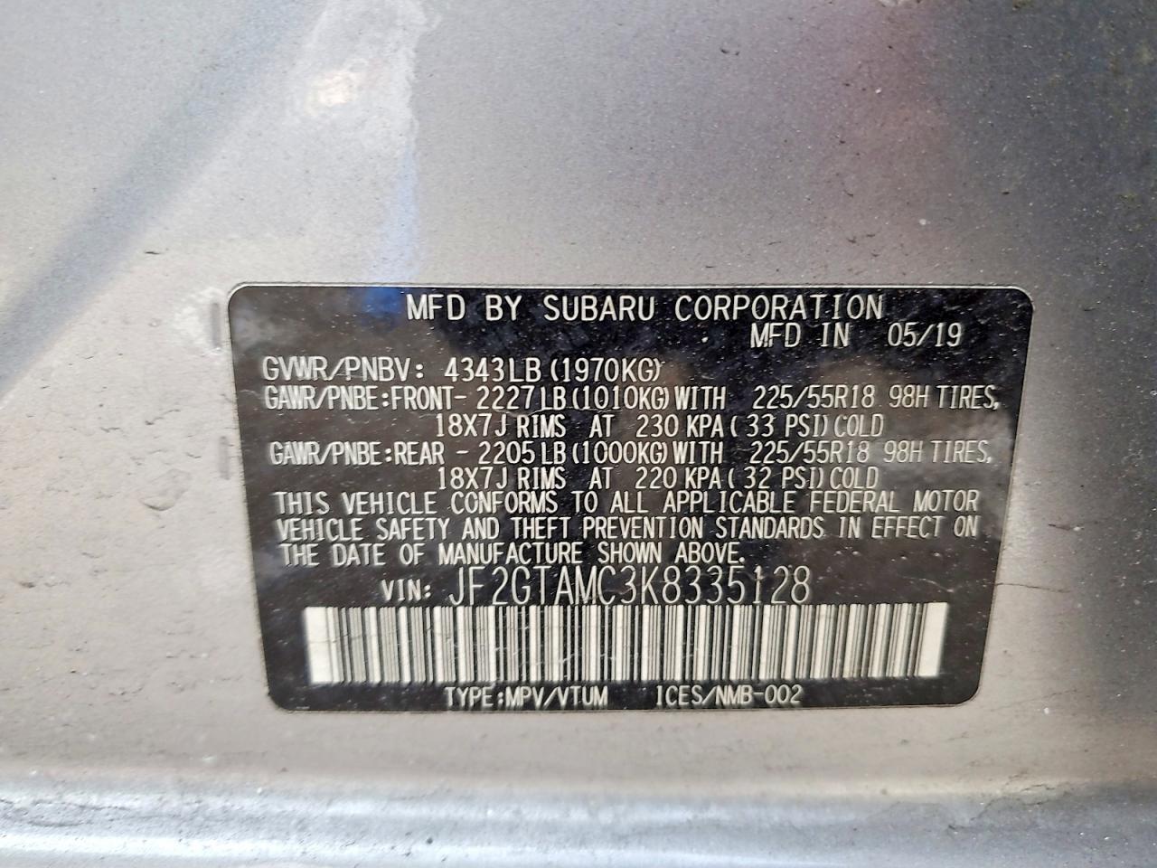 2019 Subaru Crosstrek Limited