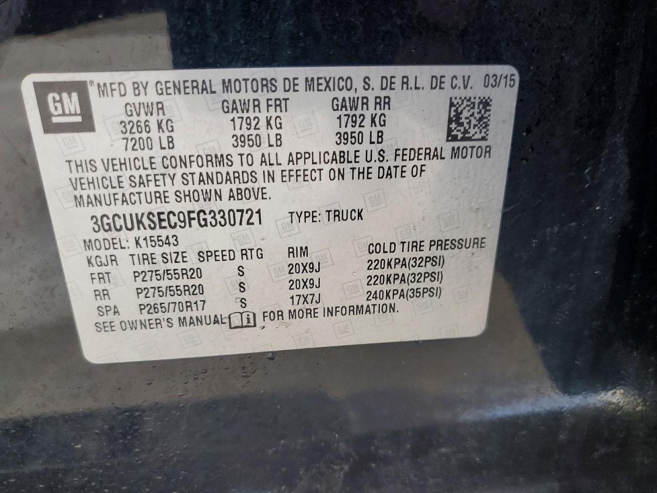 2015 Chevrolet Silverado K1500 LTZ