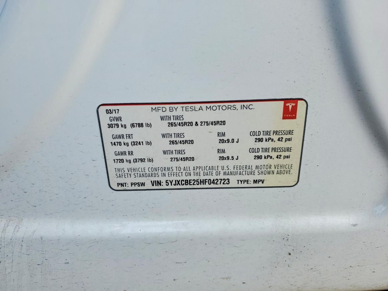 2017 Tesla Model x