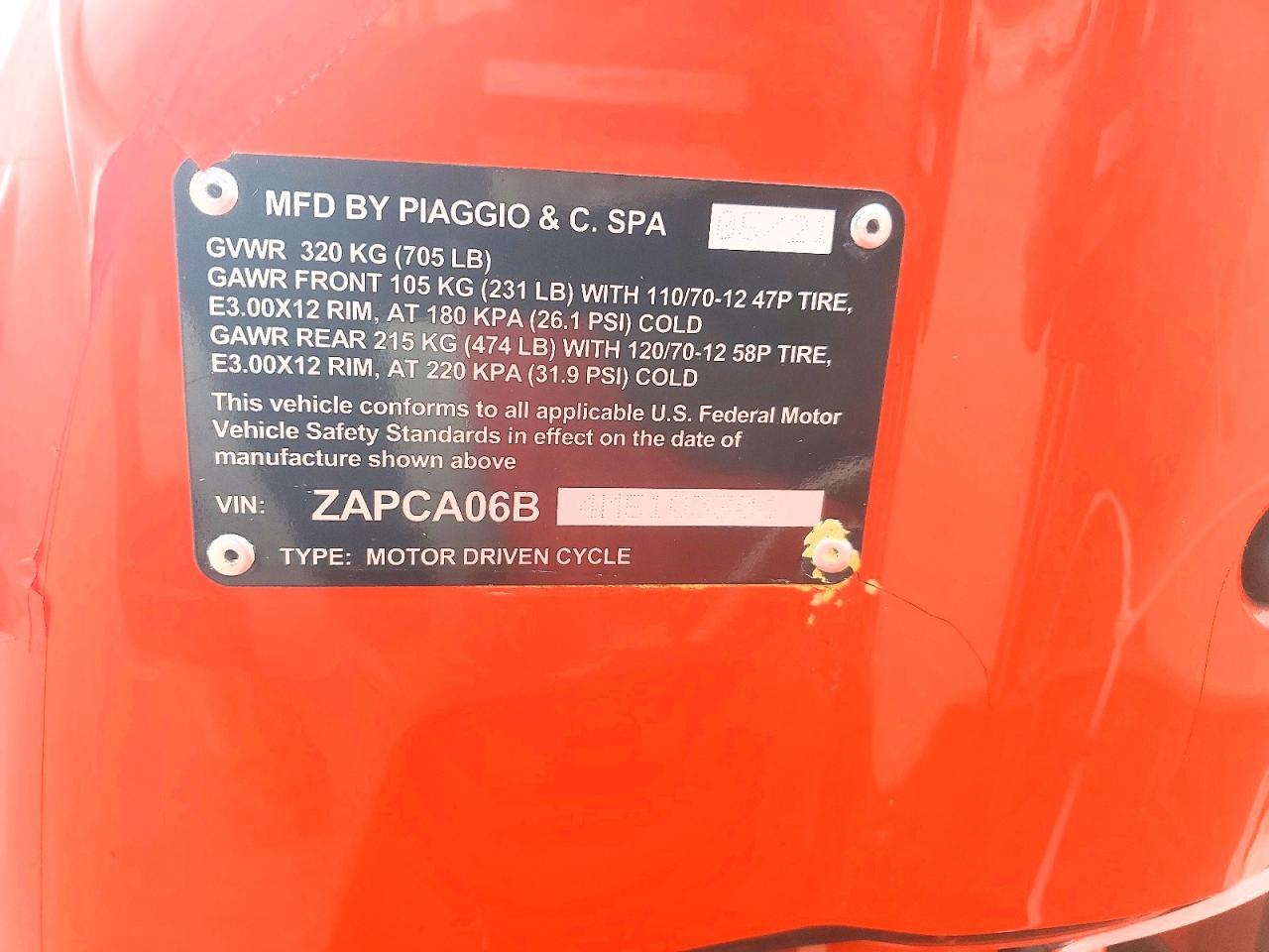 2021 Vespa PRIMAVERA/SPRINT 50