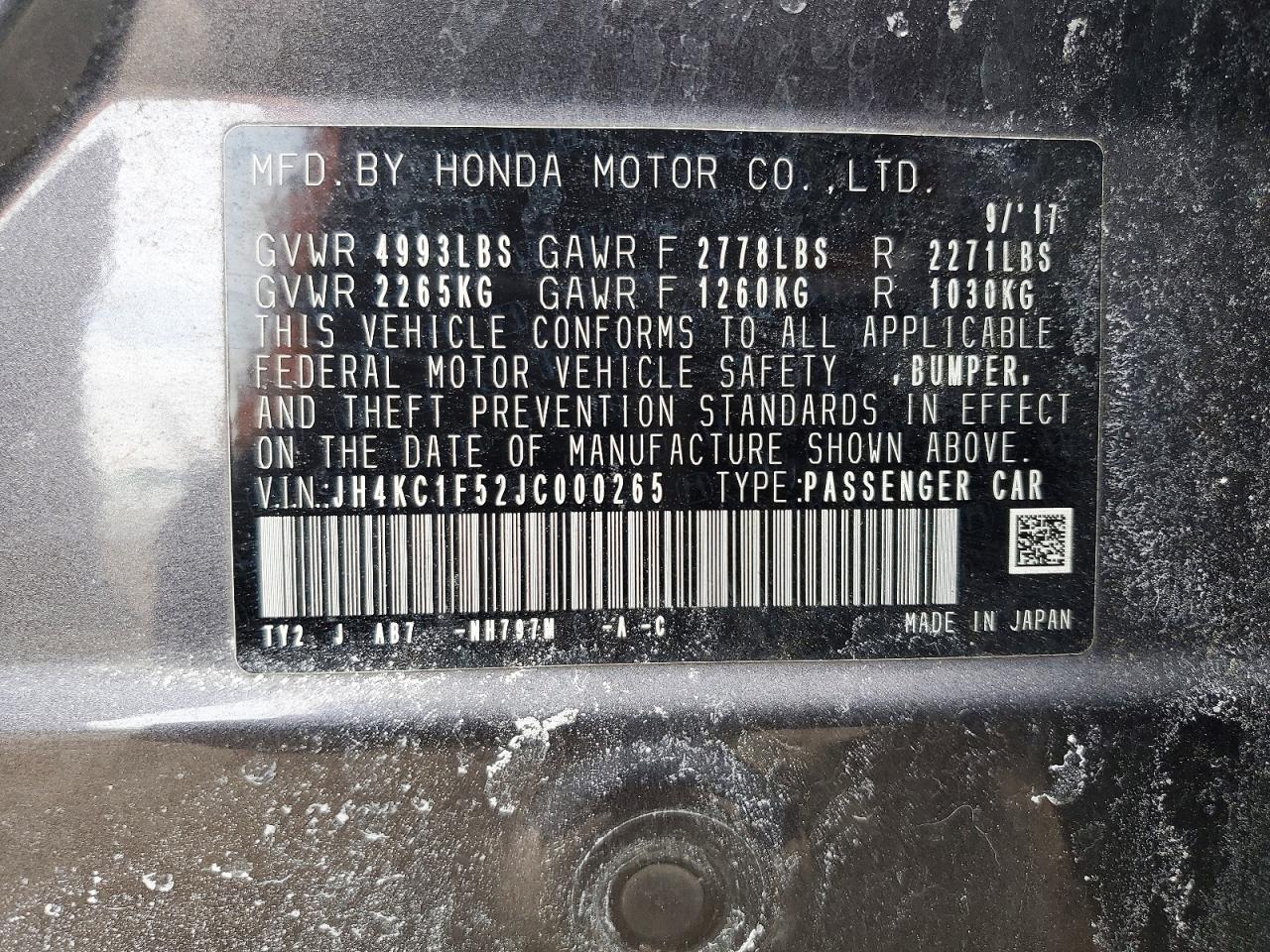 2018 Acura Rlx Tech