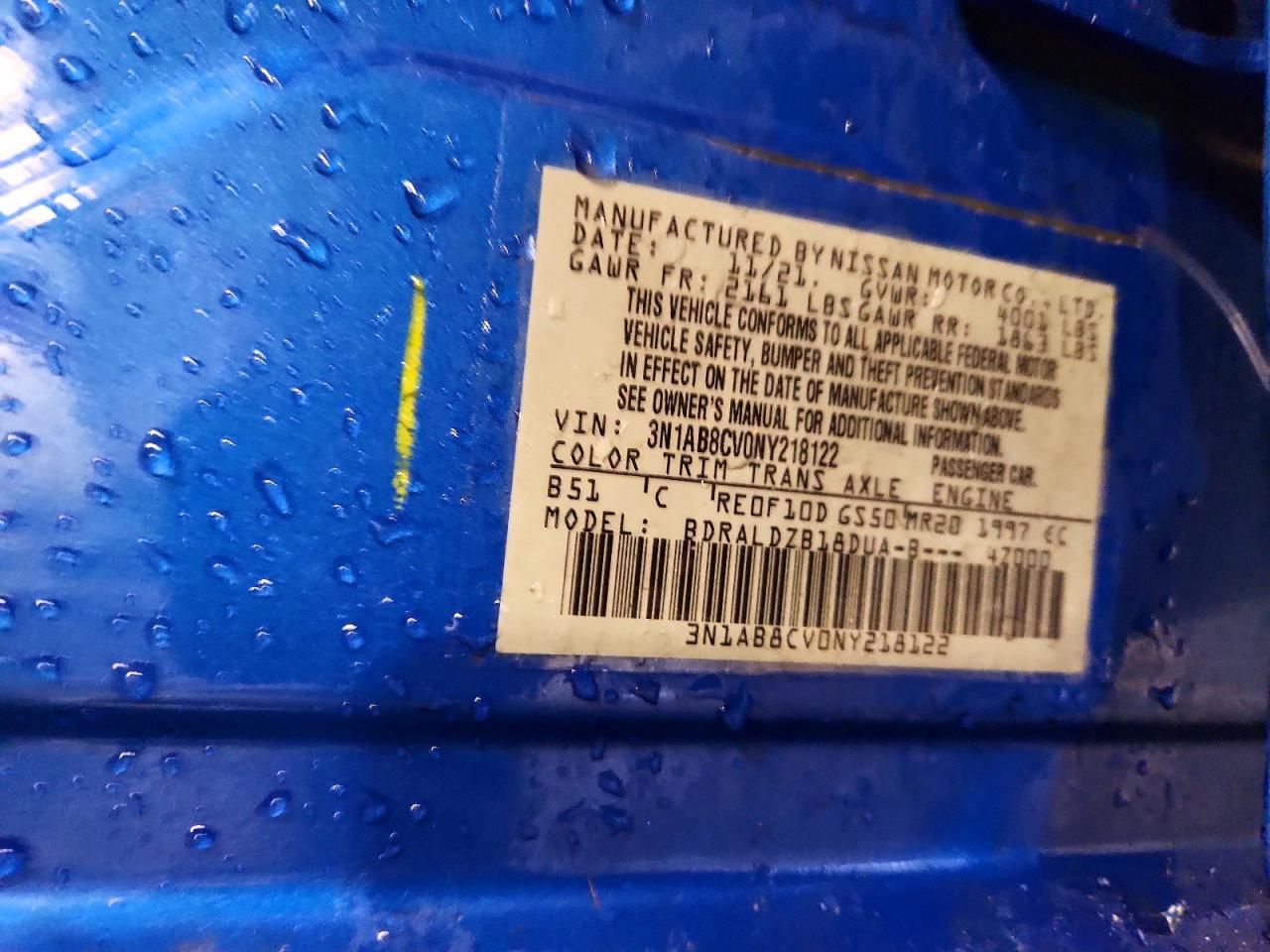 2022 Nissan Sentra sv