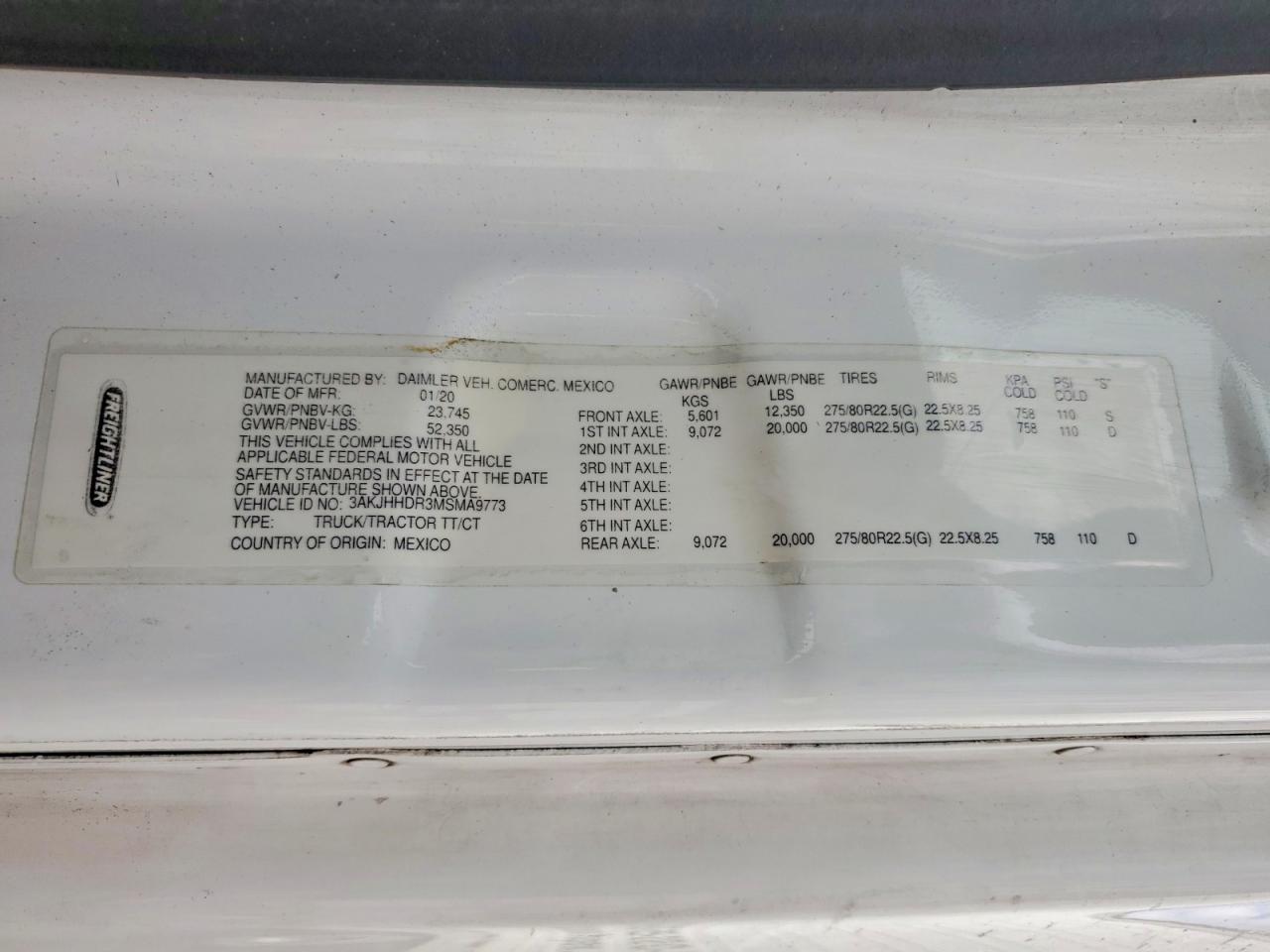2021 Freigliner 2021 Freightliner Cascadia 126 Semi Truck