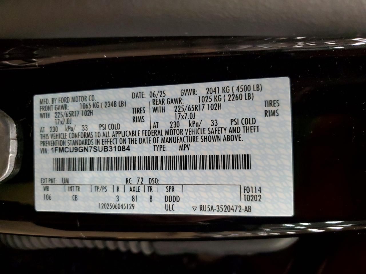 2025 Ford Escape Active