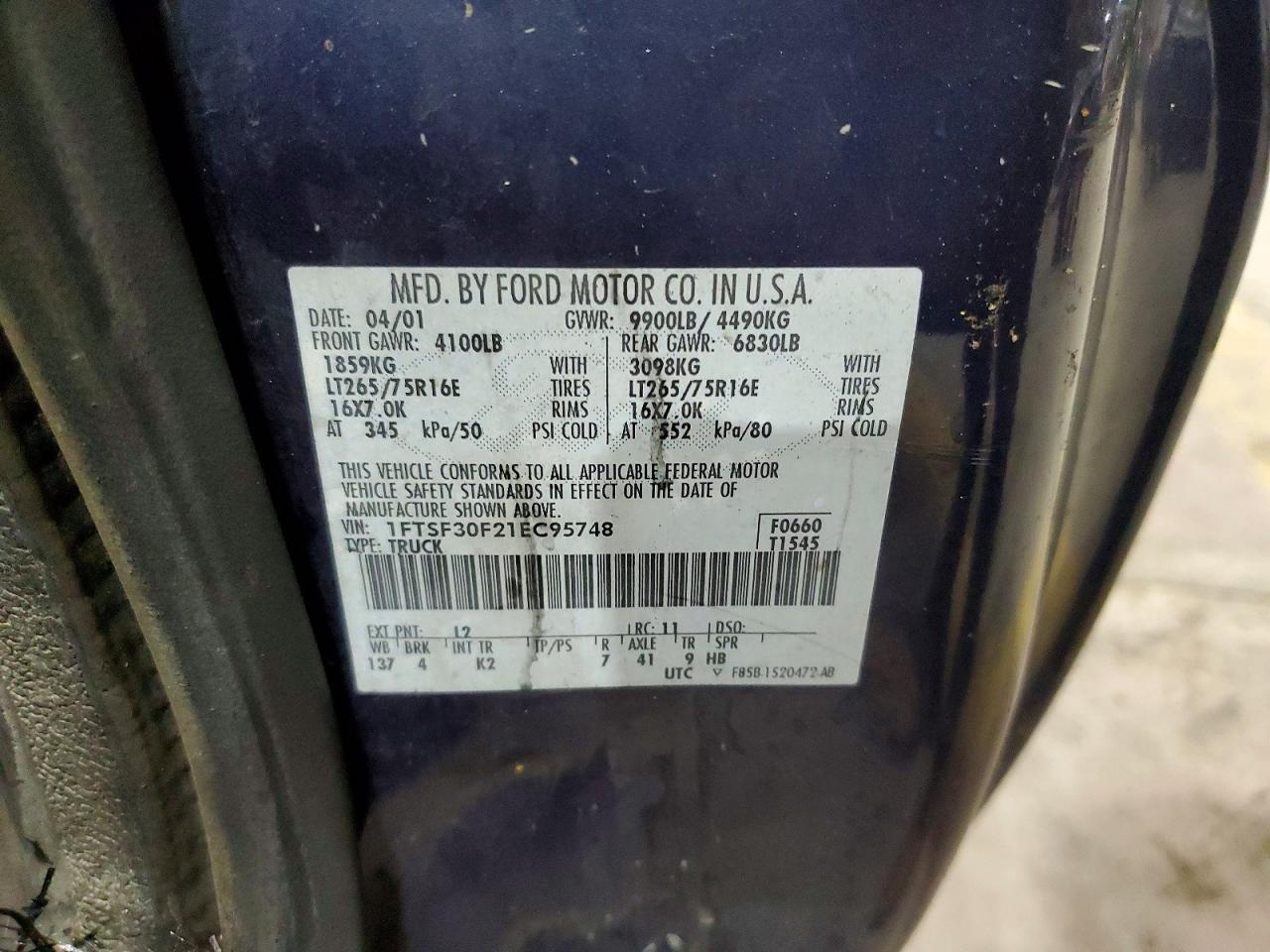 2001 Ford F350 SRW Super Duty