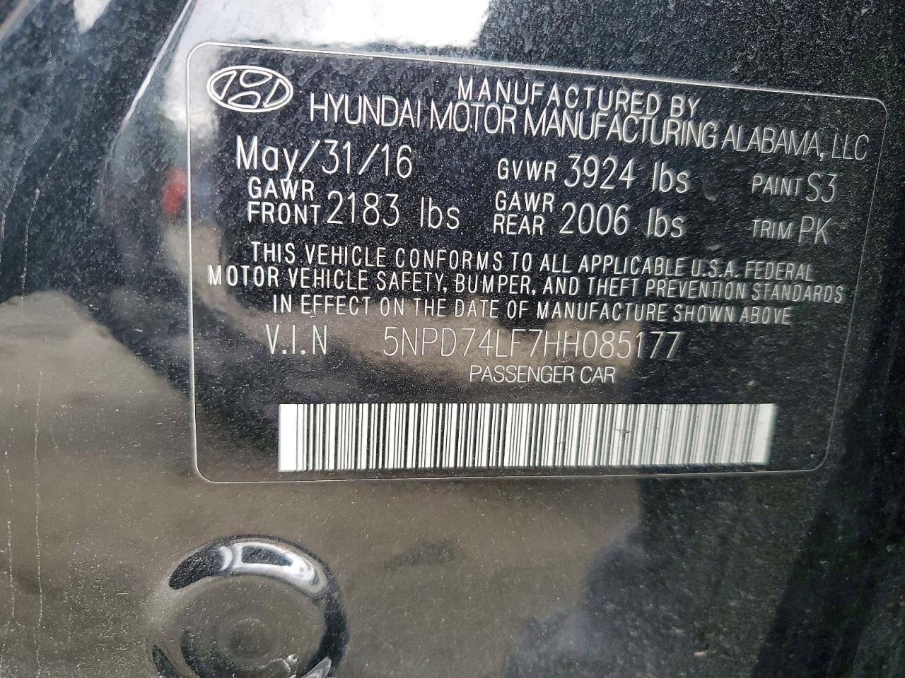 2017 Hyundai Elantra se