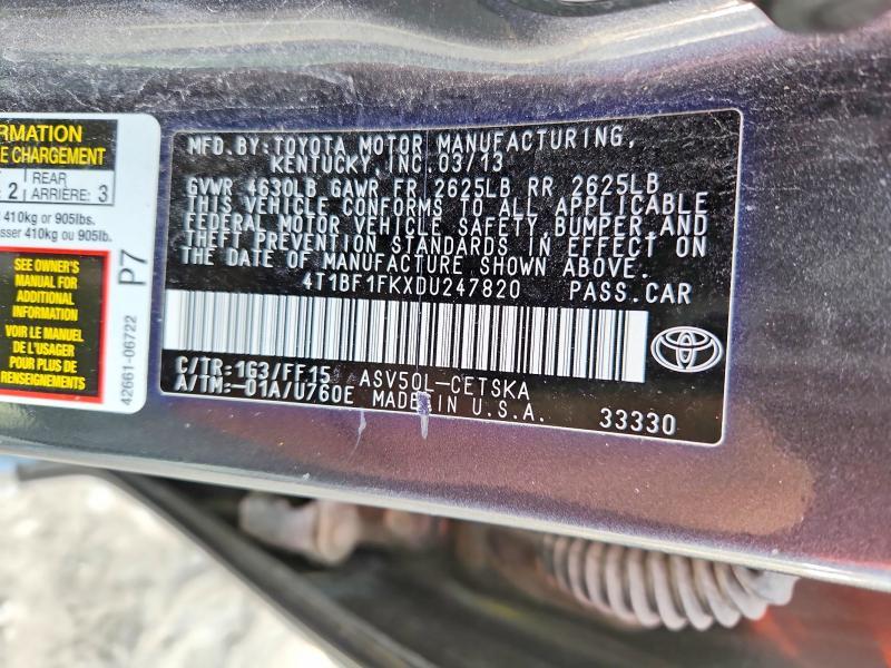 2013 Toyota Camry l