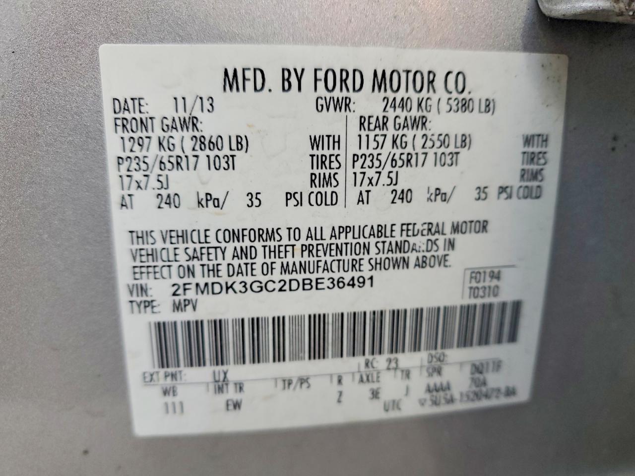 2013 Ford Edge se