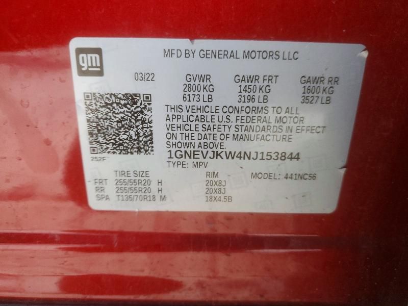 2022 Chevrolet Traverse rs