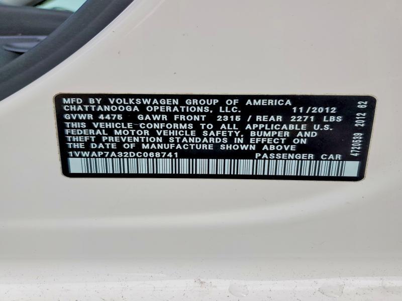 2013 Volkswagen Passat s