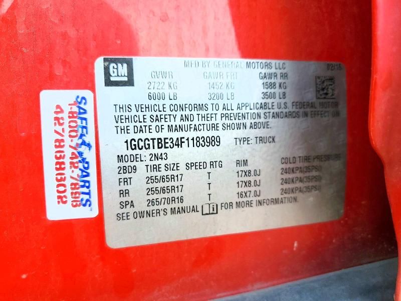 2015 Chevrolet Colorado LT