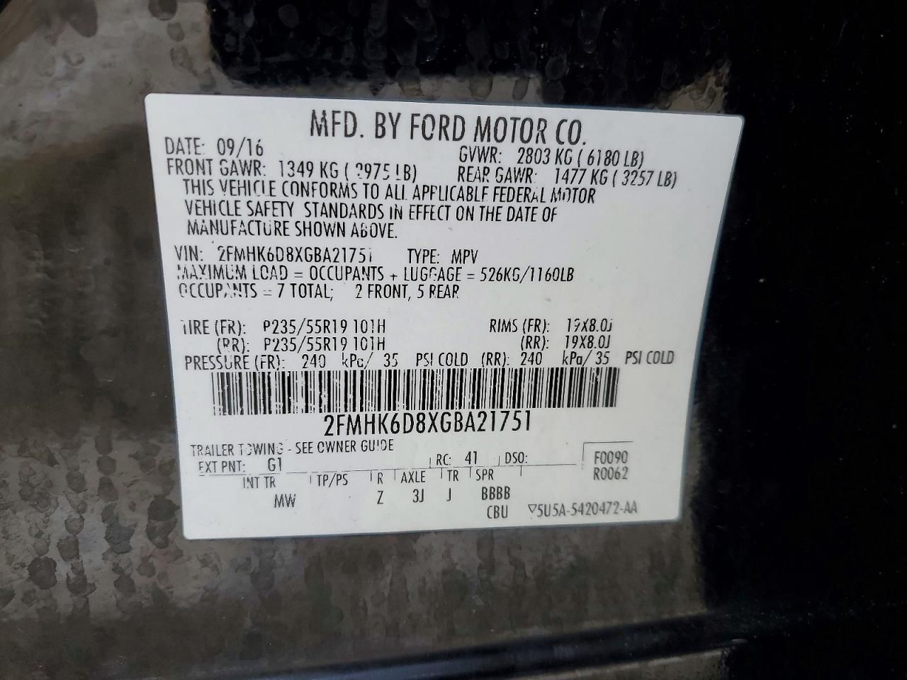 2016 Ford Flex Limited