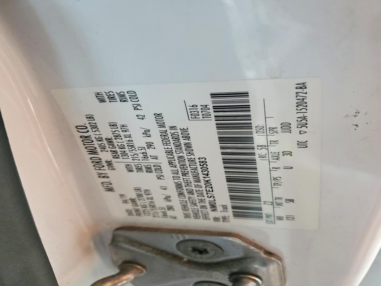 2019 Ford Transit Connect XL