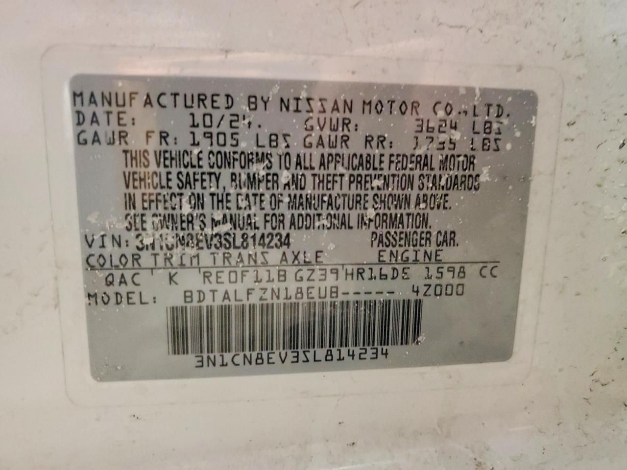 2025 Nissan Versa sv