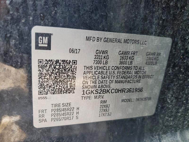 2017 GMC Yukon slt