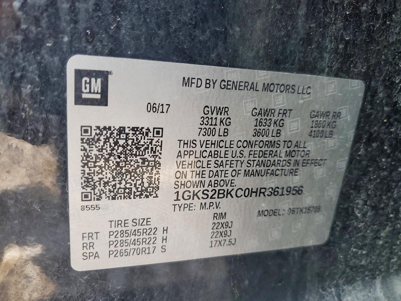 2017 GMC Yukon slt