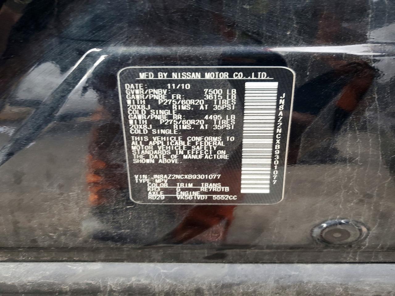 2011 Infiniti Qx56 Base