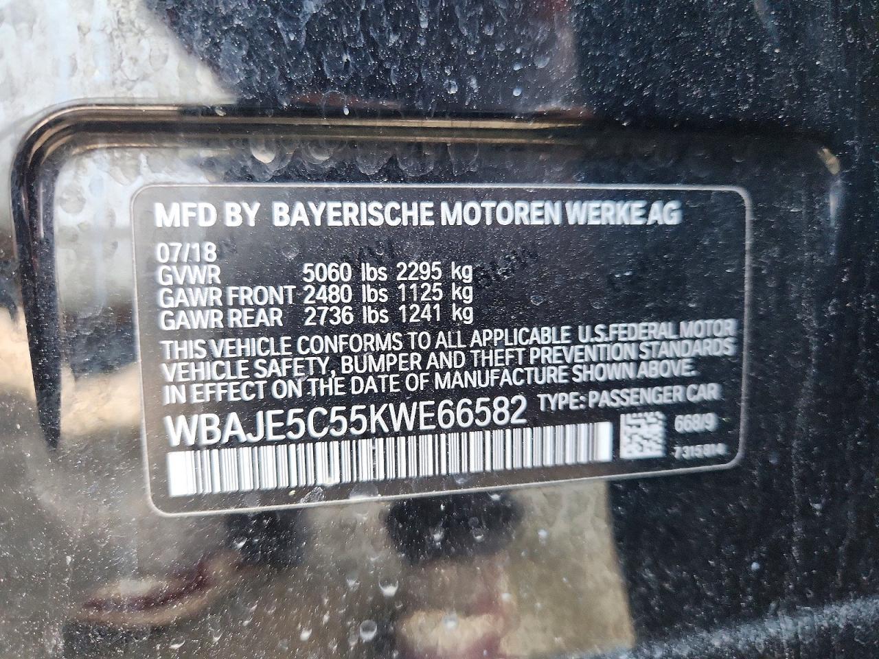 2019 BMW 540 i