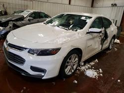 Chevrolet salvage cars for sale: 2016 Chevrolet Malibu lt