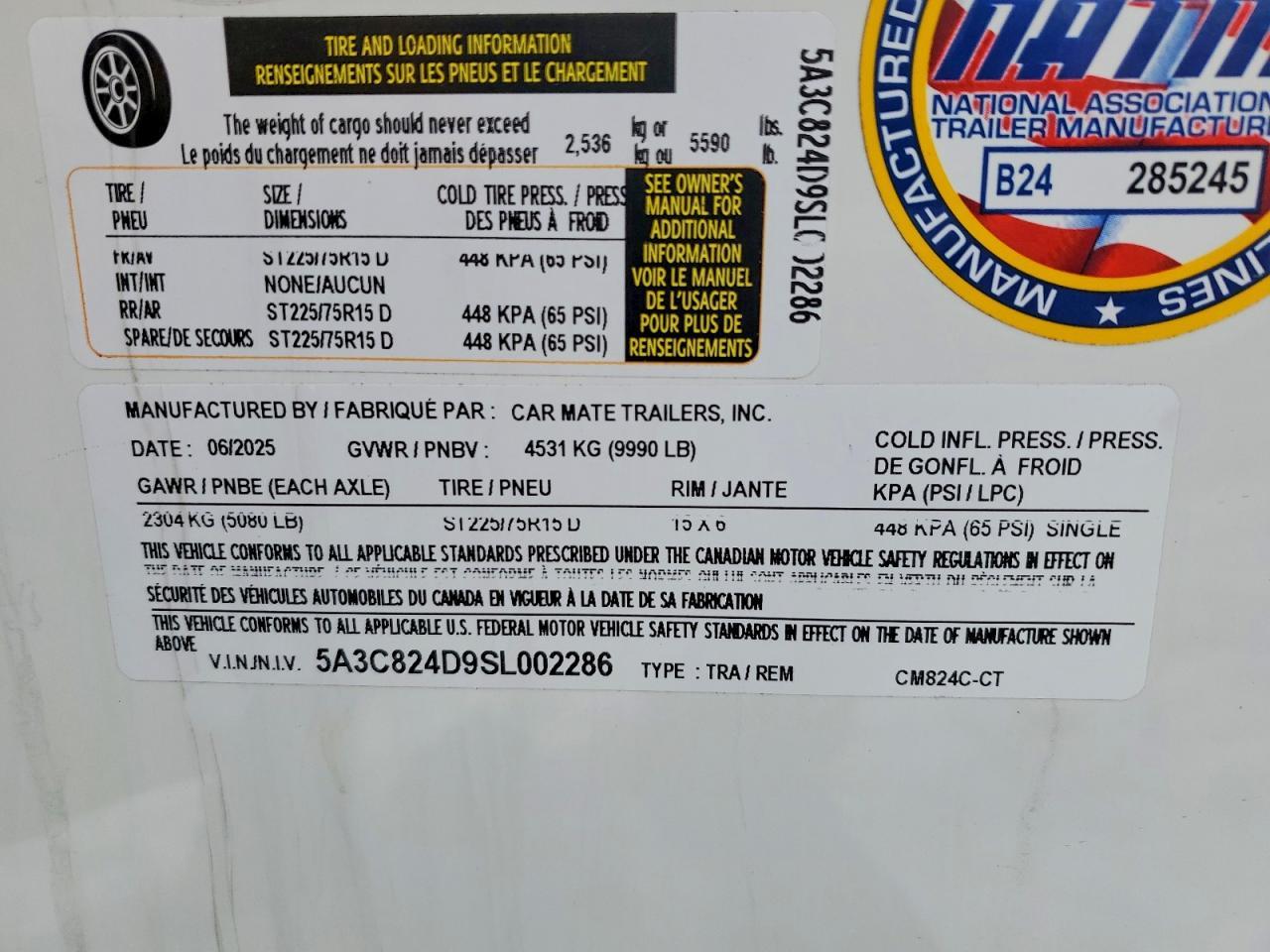 2025 Carm 2025 Car Mate Trailers Car Make Trailers