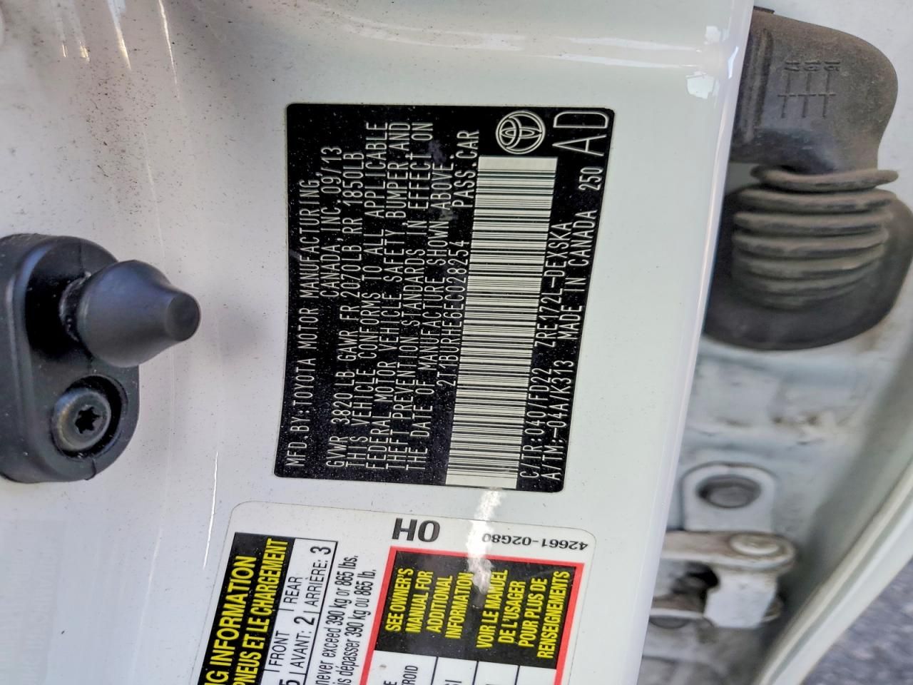 2014 Toyota Corolla l