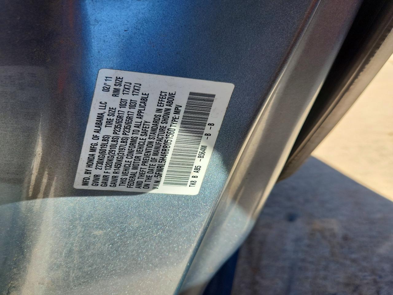 2011 Honda Odyssey ex