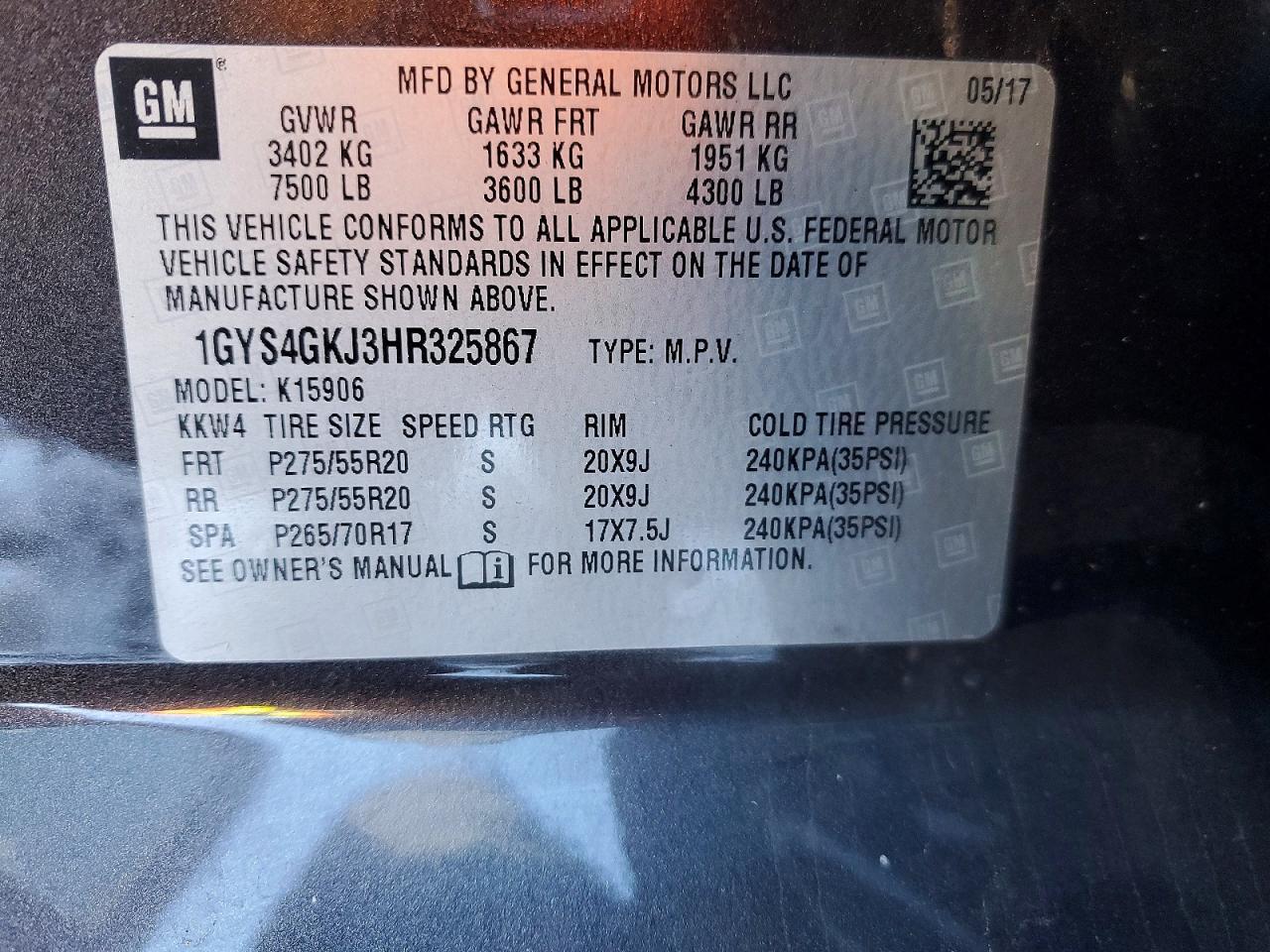 2017 Cadillac Escalade esv