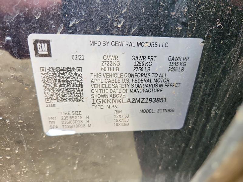 2021 GMC Acadia sle