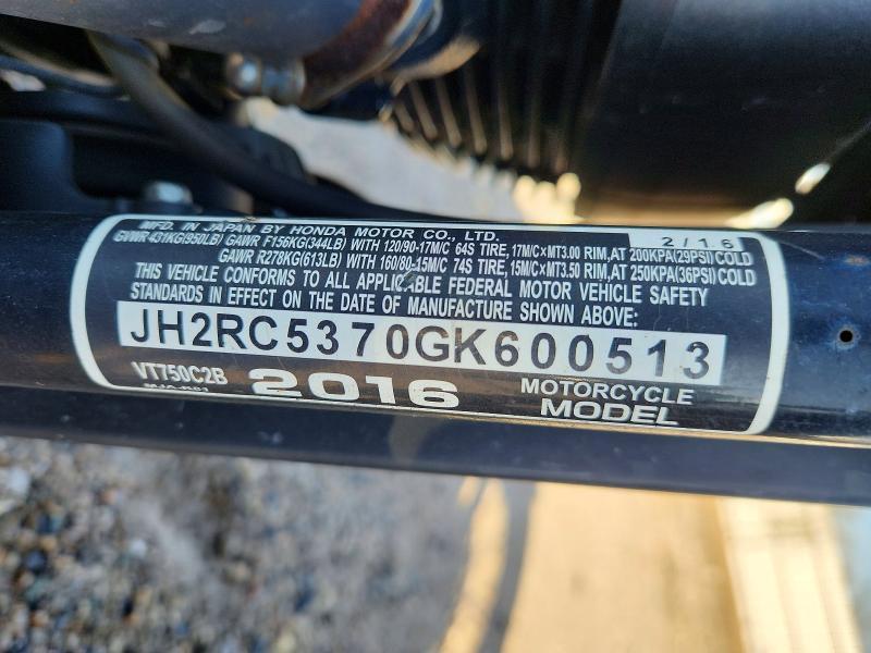 2016 Honda VT750 C2B