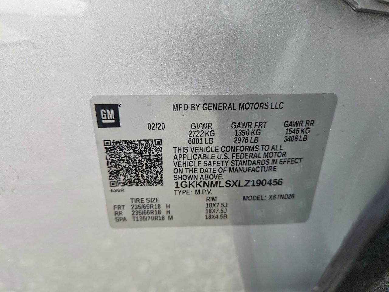 2020 GMC Acadia slt