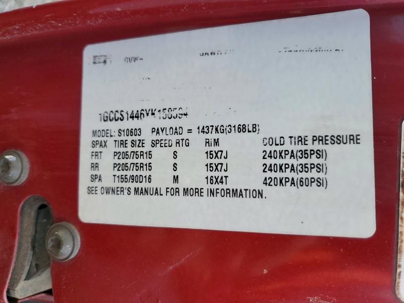 2000 Chevrolet S Truck S10