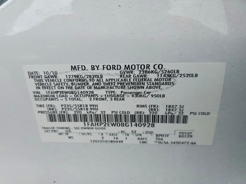 2011 Ford Taurus sel