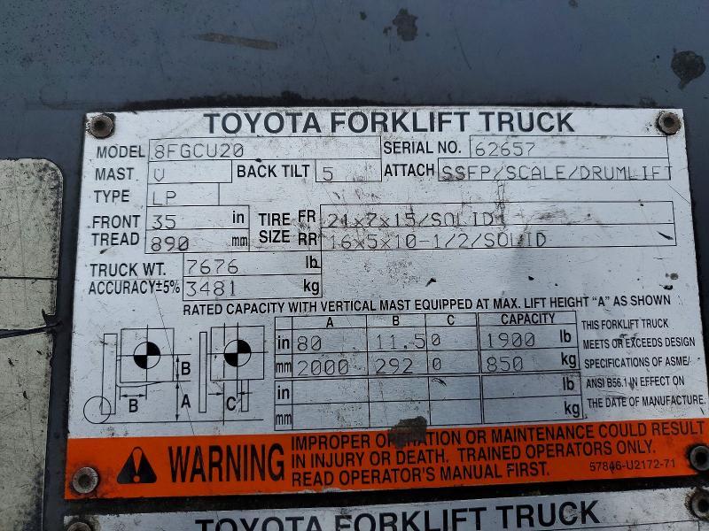 2014 Toyt Forklift-forklift