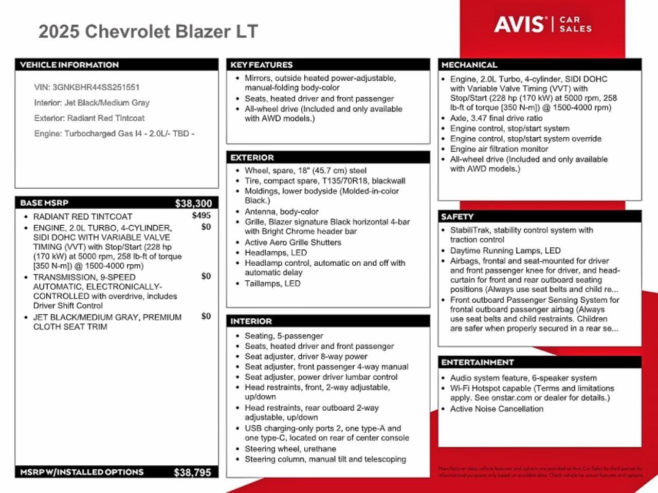 2025 Chevrolet Blazer 2LT
