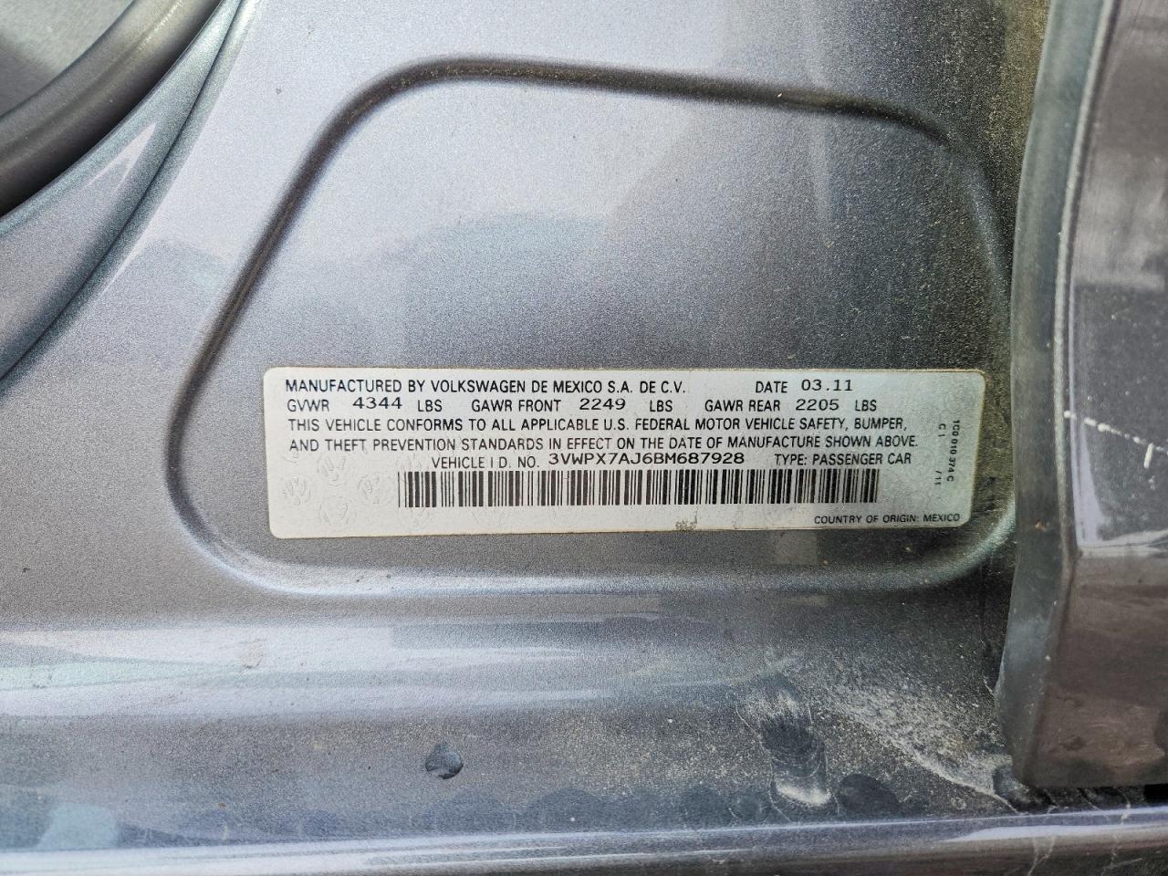 2011 Volkswagen Jetta s