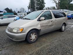 Toyota Sienna salvage cars for sale: 2002 Toyota Sienna xle