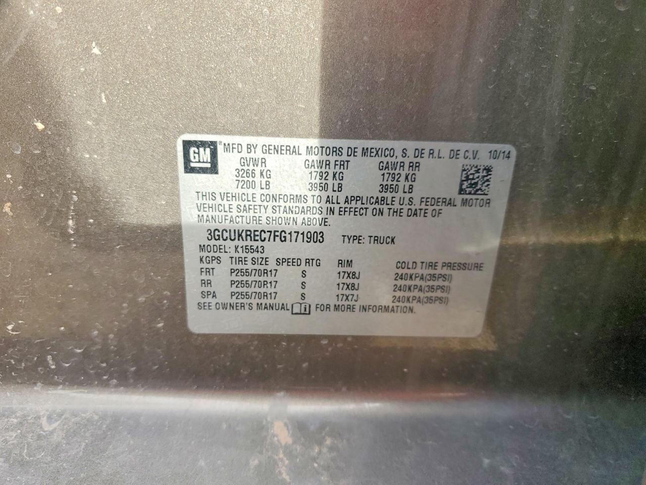 2015 Chevrolet Silverado K1500 LT