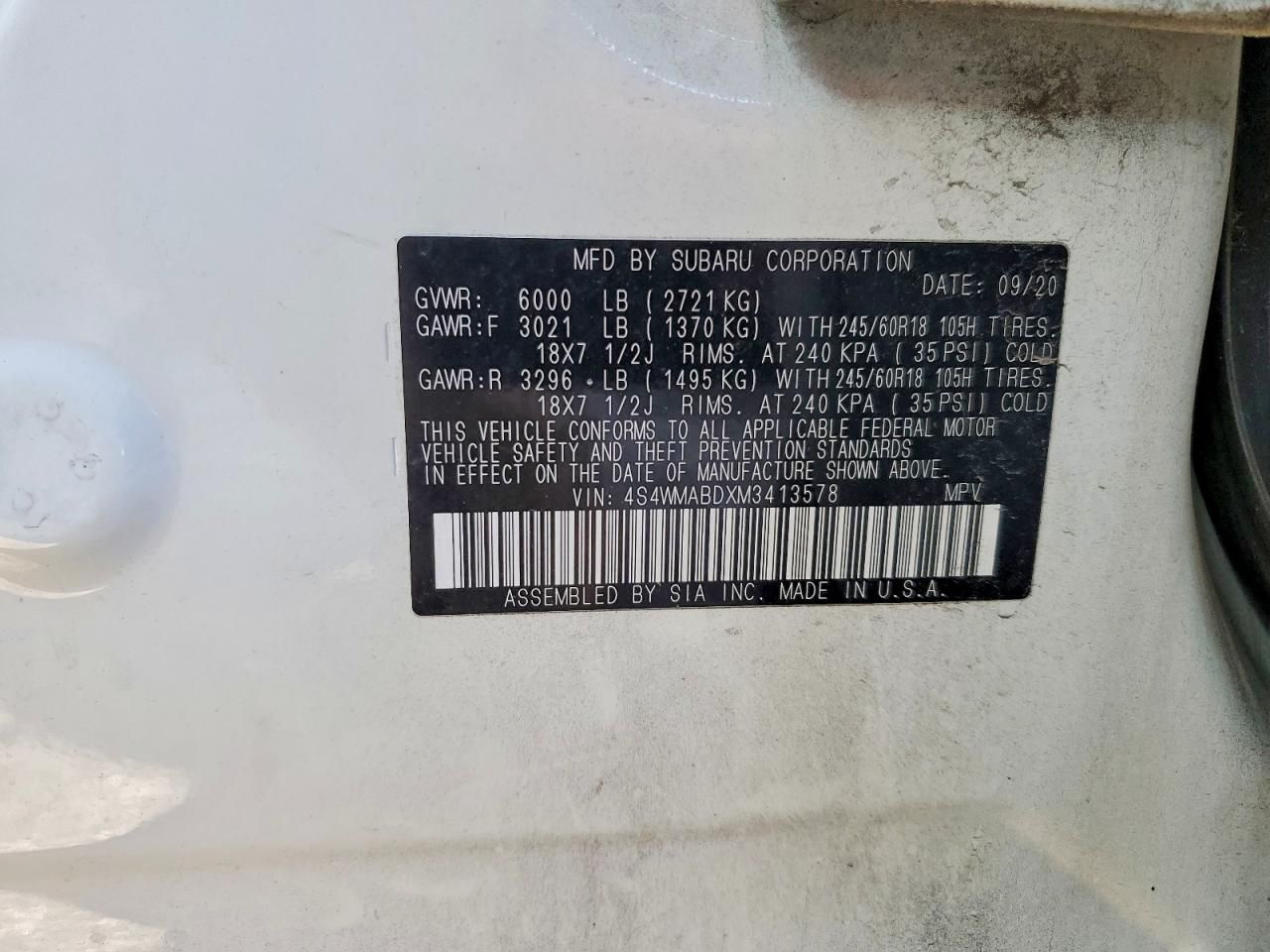 2021 Subaru Ascent Premium