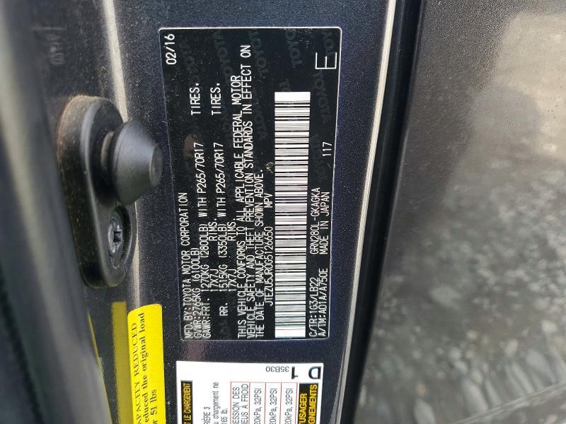 2016 Toyota 4runner SR5 Premium