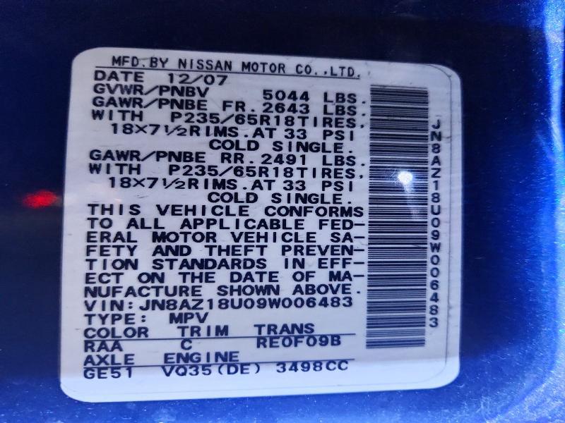 2009 Nissan Murano s