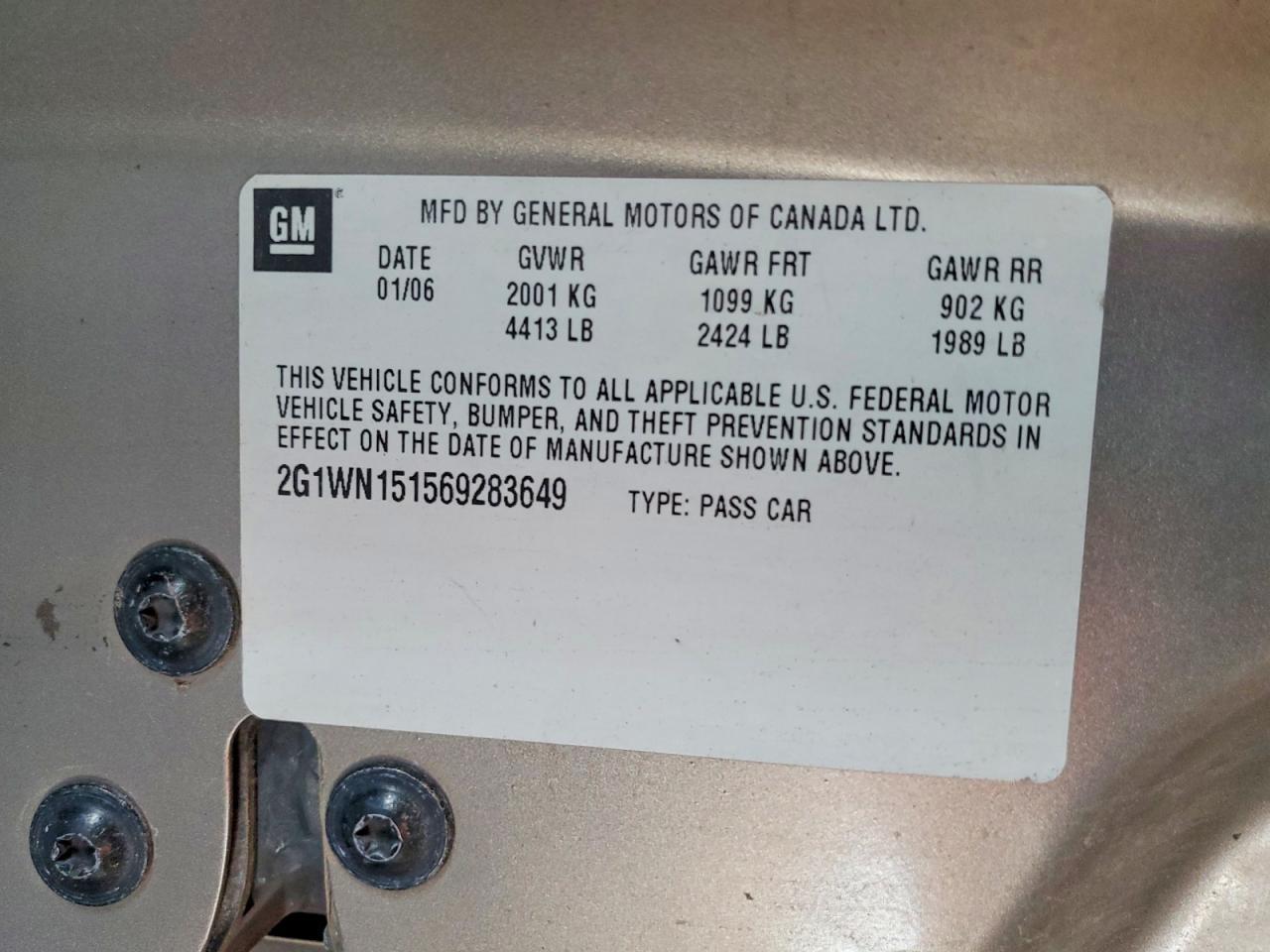 2006 Chevrolet Montecarlo