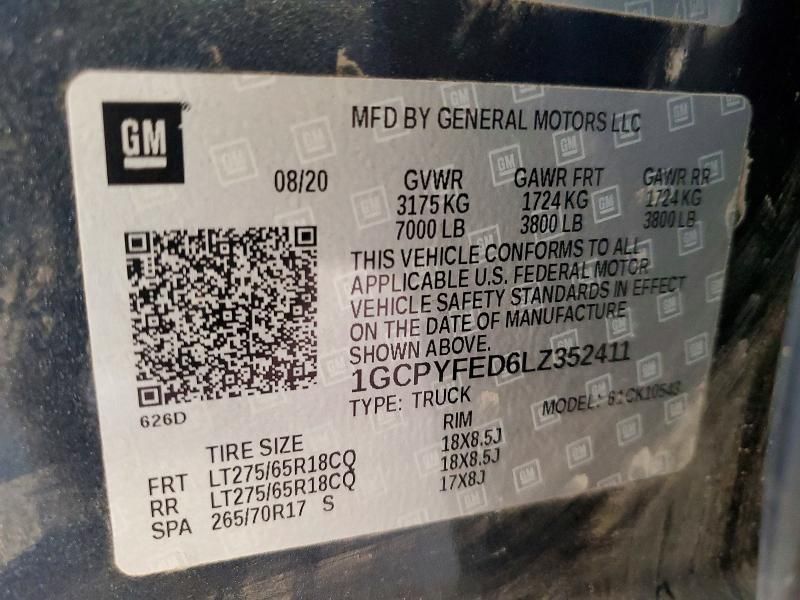 2020 Chevrolet Silverado K1500 lt Trail Boss