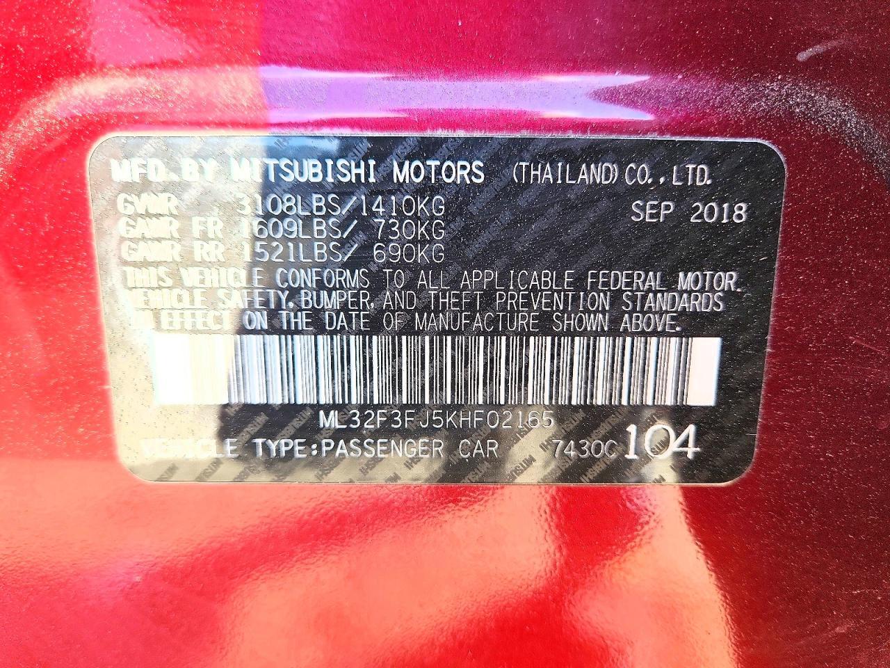 2019 Mitsubishi Mirage G4 es