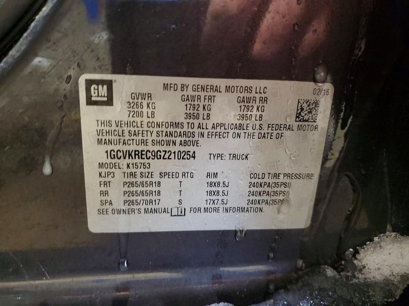 2016 Chevrolet Silverado K1500 lt