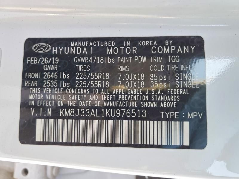 2019 Hyundai Tucson Limited