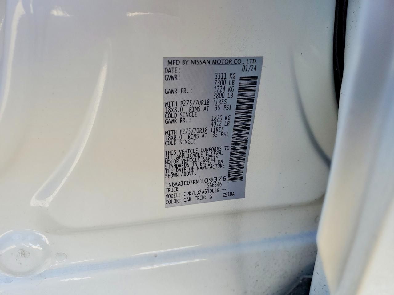 2024 Nissan Titan Pro-4x