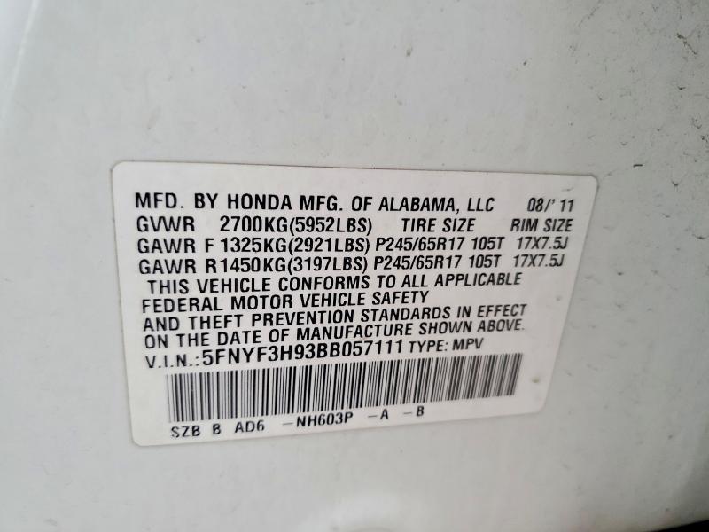 2011 Honda Pilot Touring