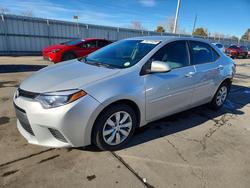 Salvage cars for sale from Copart Littleton, CO: 2015 Toyota Corolla l