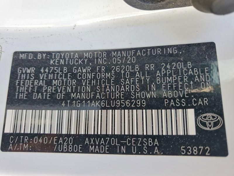 2020 Toyota Camry se